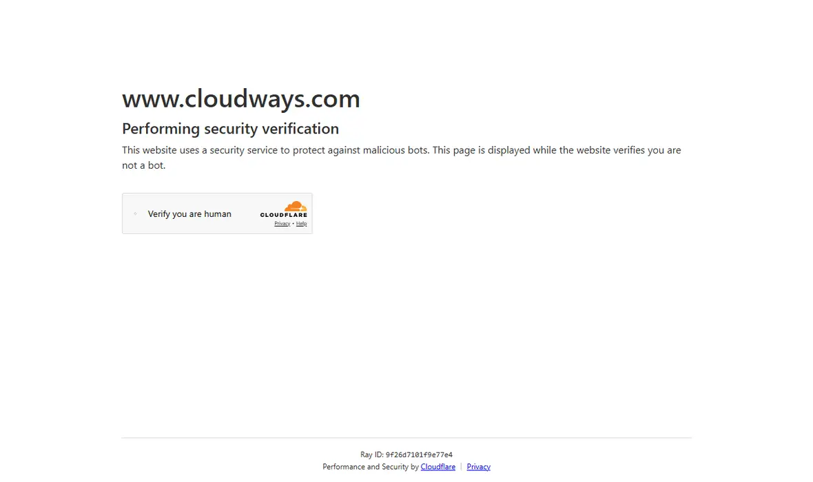 Cloudways official pricing page reference